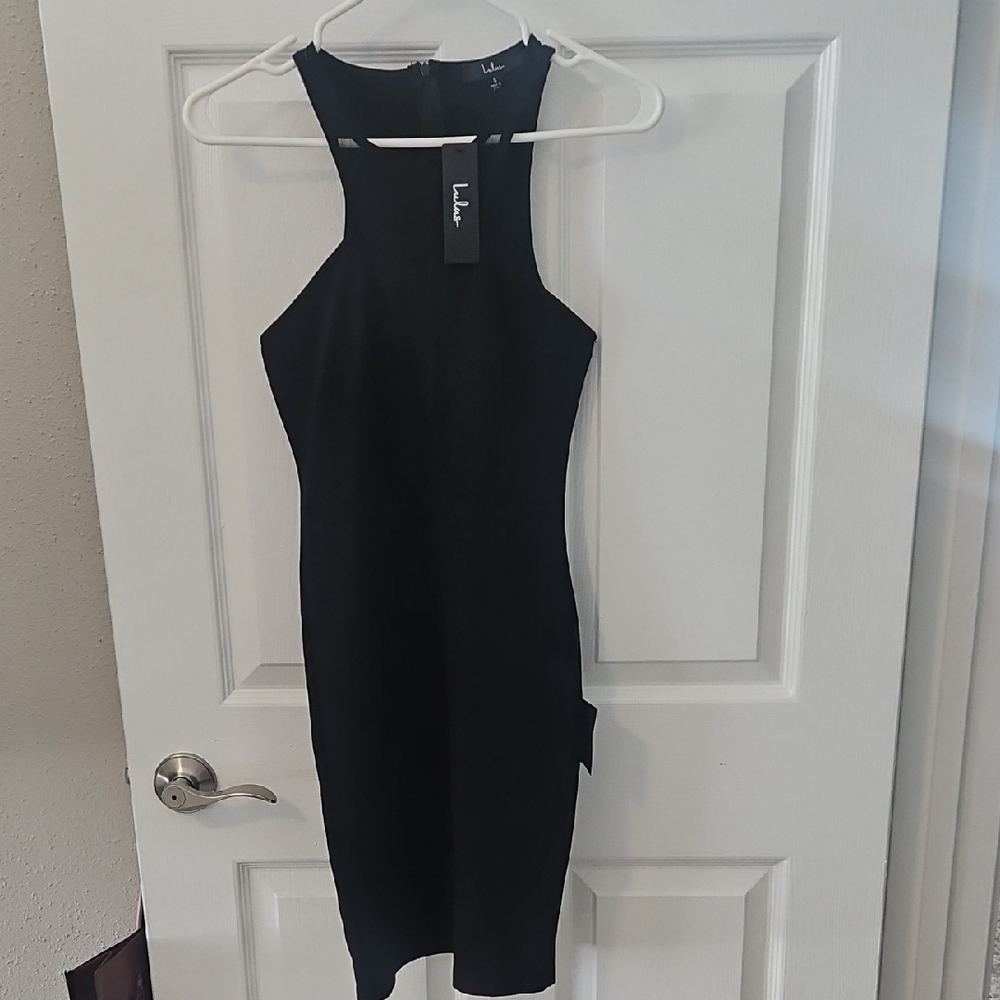 Lulu's Chic Black Backless Dress